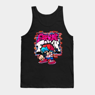 BoyFriend FNF. Brick wall Tank Top